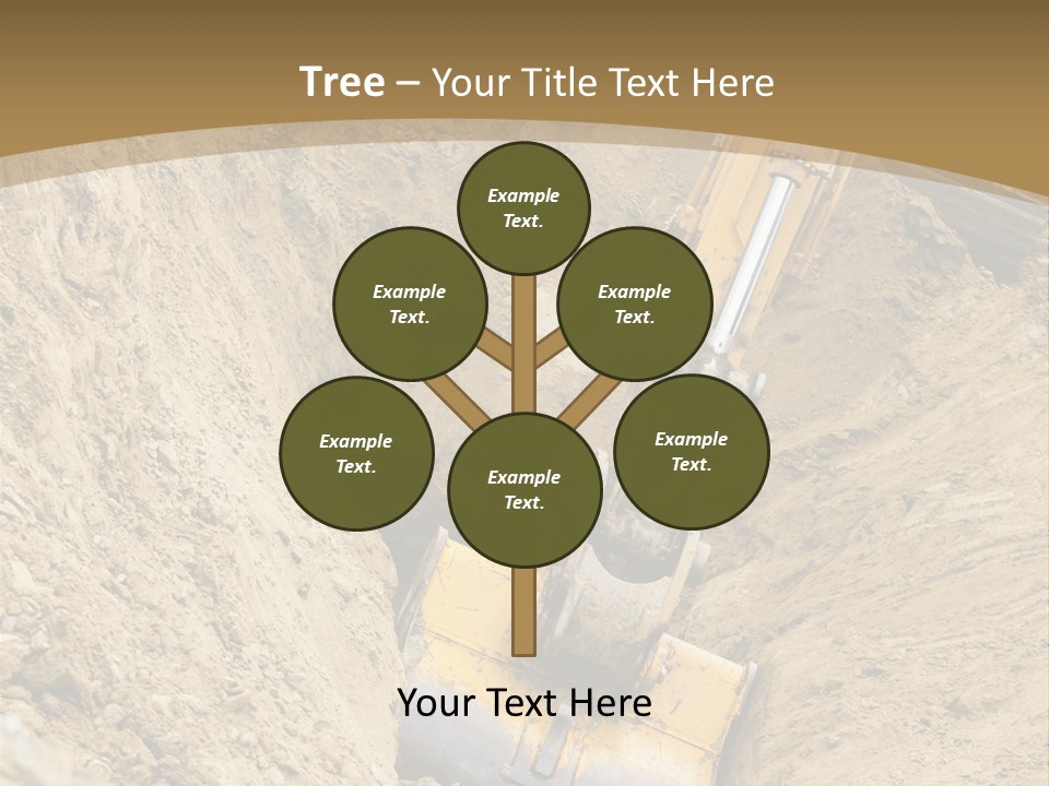 Gravel Mover Sand PowerPoint Template