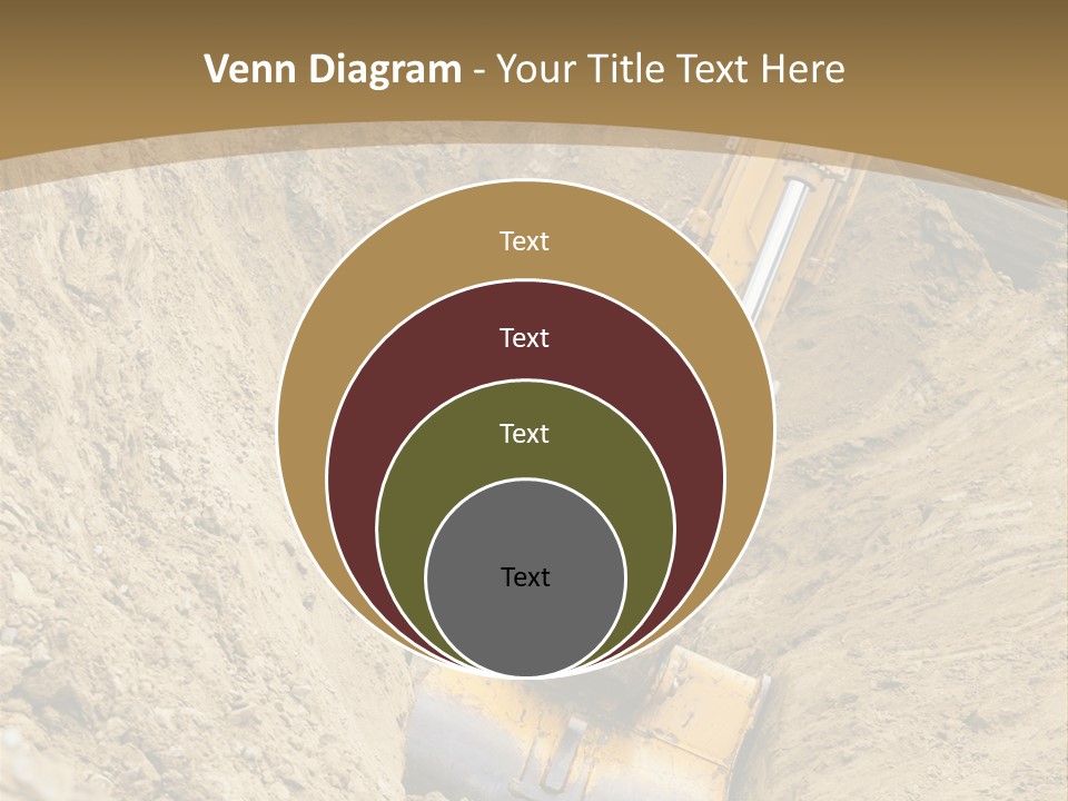 Gravel Mover Sand PowerPoint Template