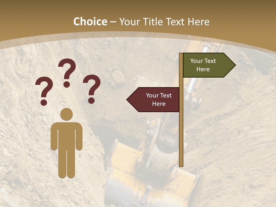 Gravel Mover Sand PowerPoint Template