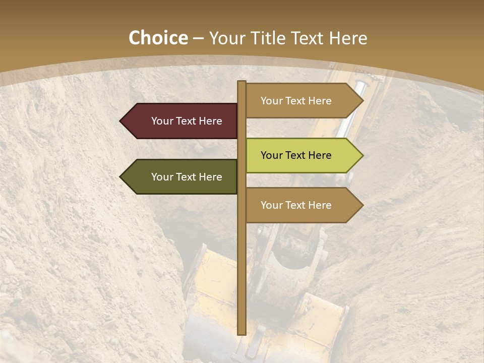 Gravel Mover Sand PowerPoint Template