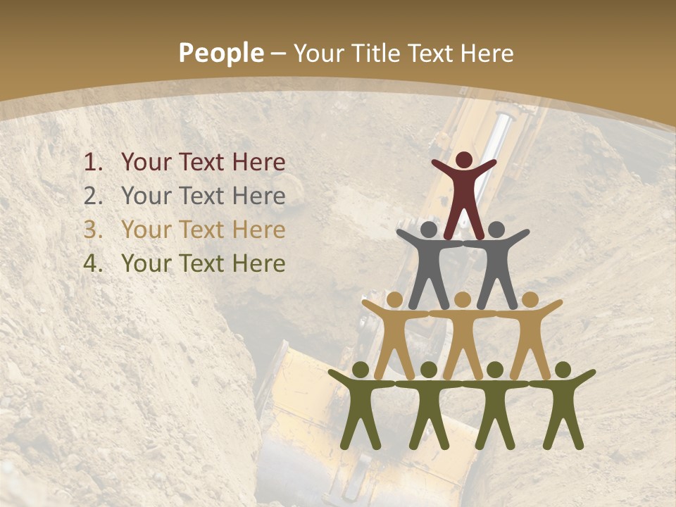 Gravel Mover Sand PowerPoint Template