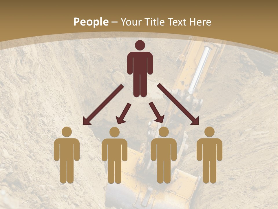Gravel Mover Sand PowerPoint Template