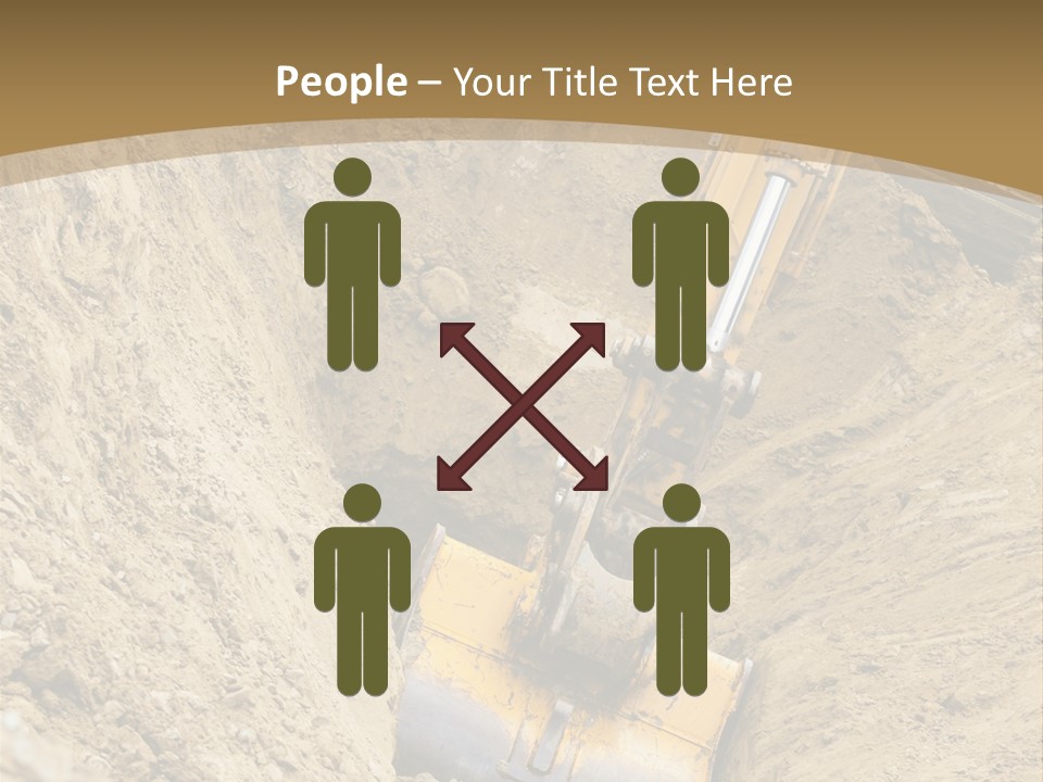 Gravel Mover Sand PowerPoint Template