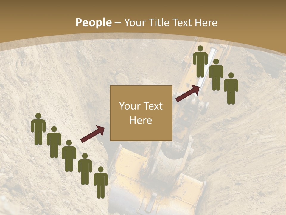 Gravel Mover Sand PowerPoint Template