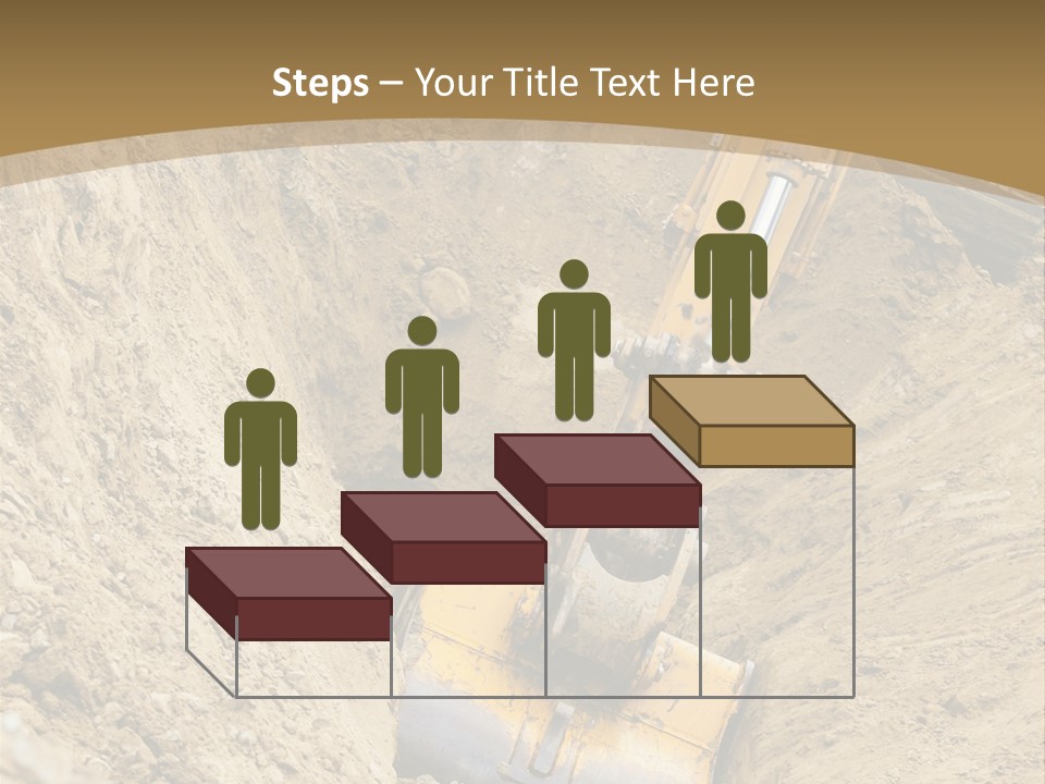 Gravel Mover Sand PowerPoint Template