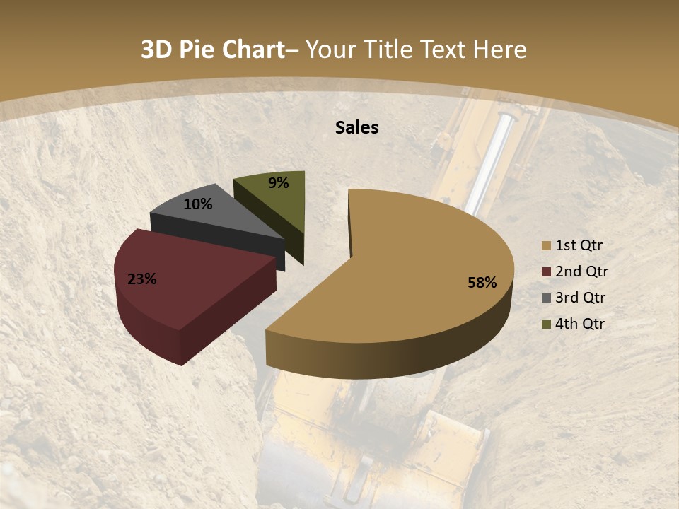 Gravel Mover Sand PowerPoint Template