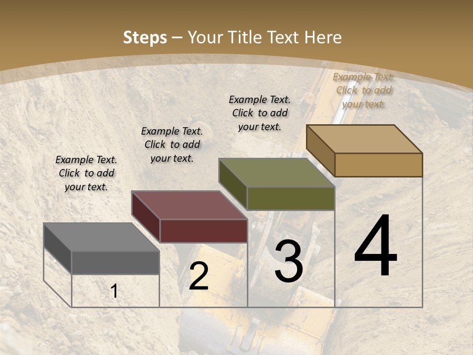 Gravel Mover Sand PowerPoint Template
