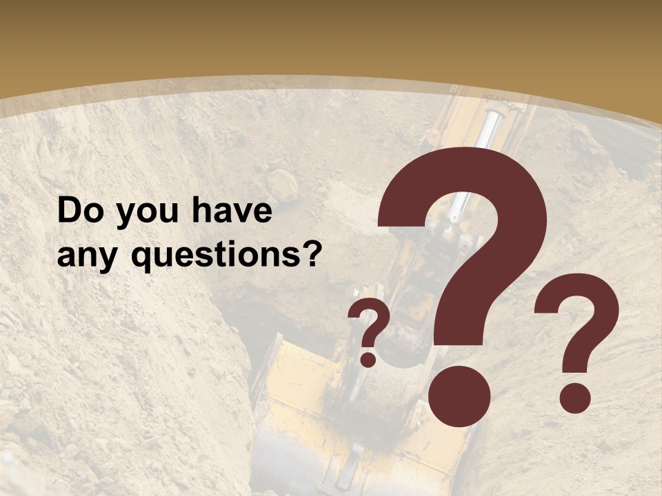 Gravel Mover Sand PowerPoint Template