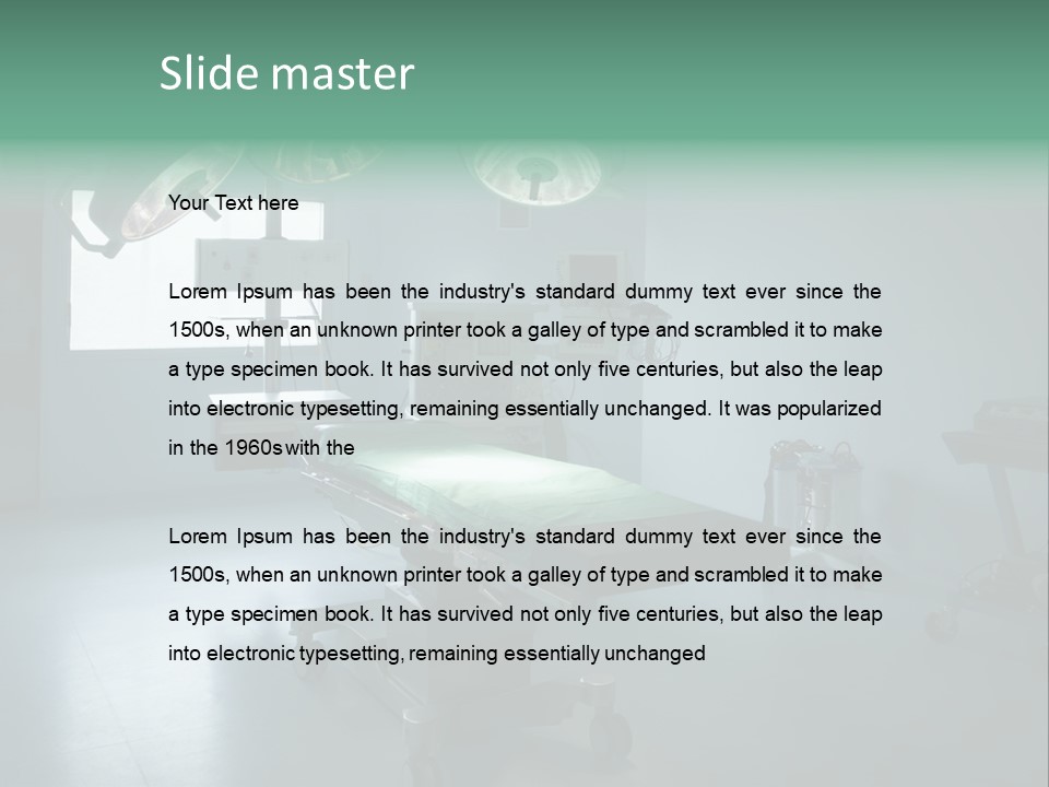 Healthcare Surgery Patient PowerPoint Template