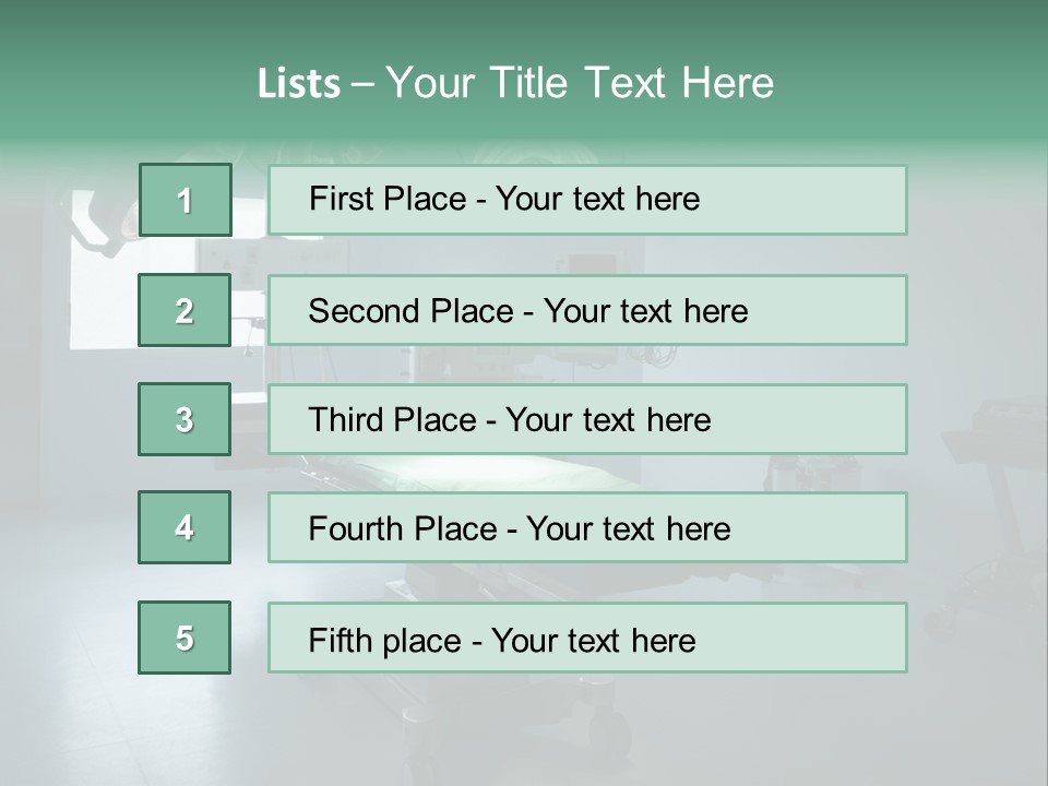 Healthcare Surgery Patient PowerPoint Template