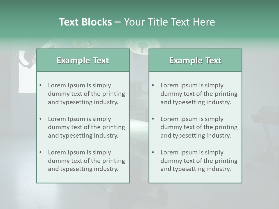 Healthcare Surgery Patient PowerPoint Template