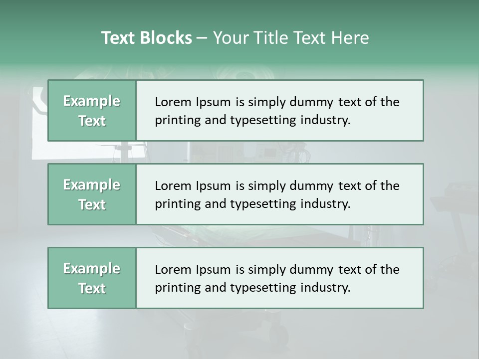 Healthcare Surgery Patient PowerPoint Template