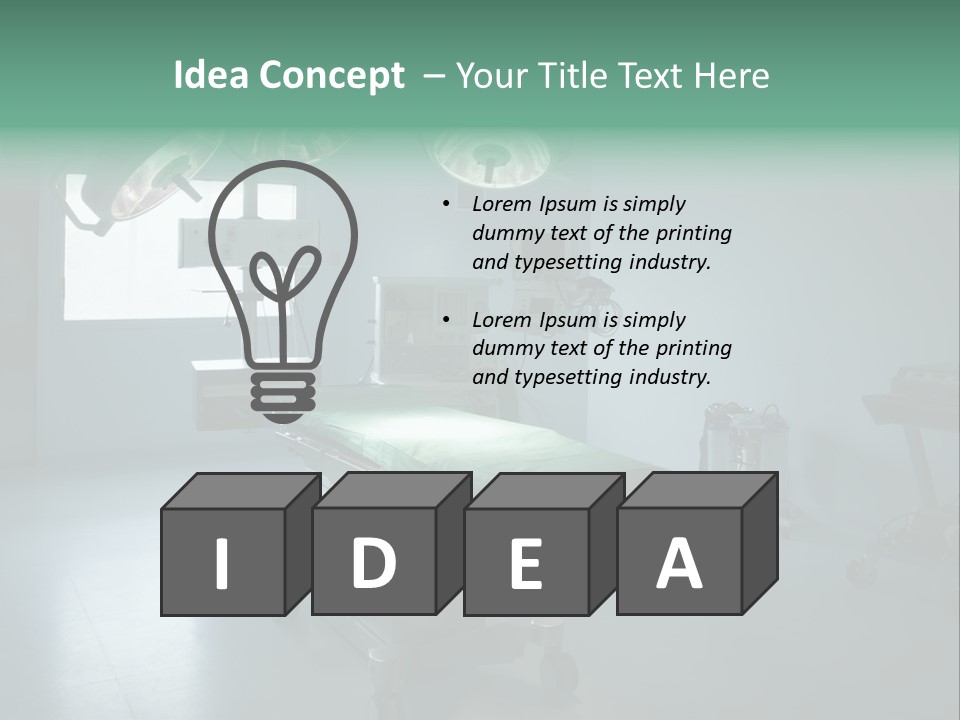 Healthcare Surgery Patient PowerPoint Template