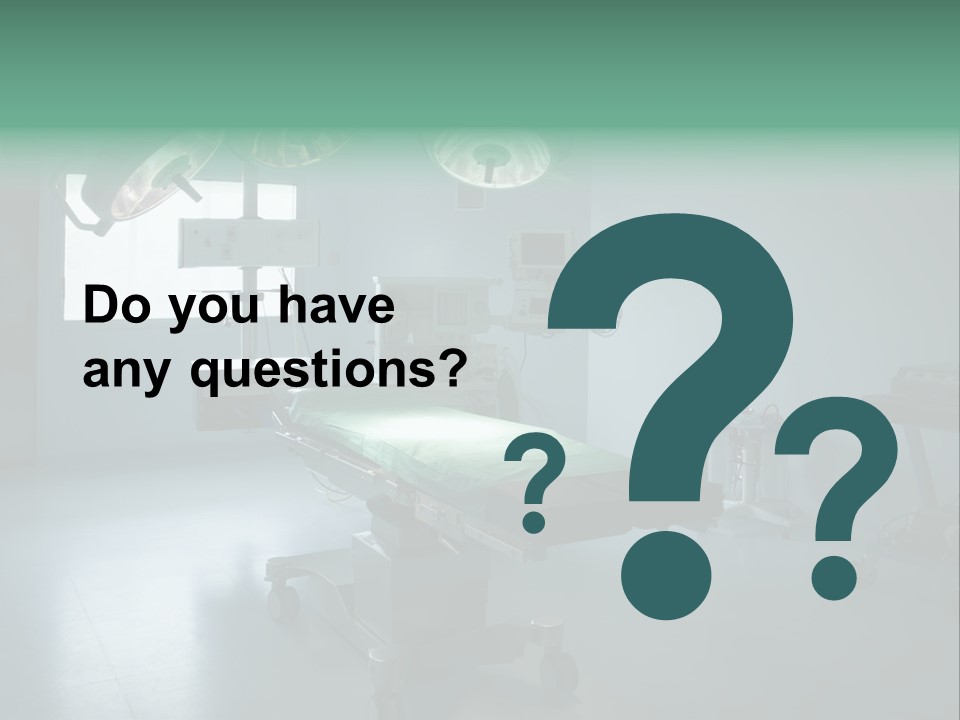 Healthcare Surgery Patient PowerPoint Template