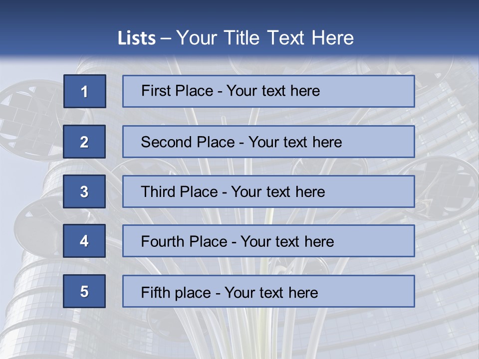Building Structure Flag PowerPoint Template