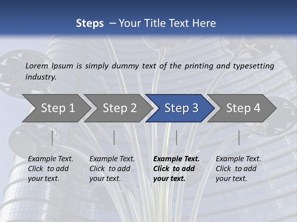 Building Structure Flag PowerPoint Template