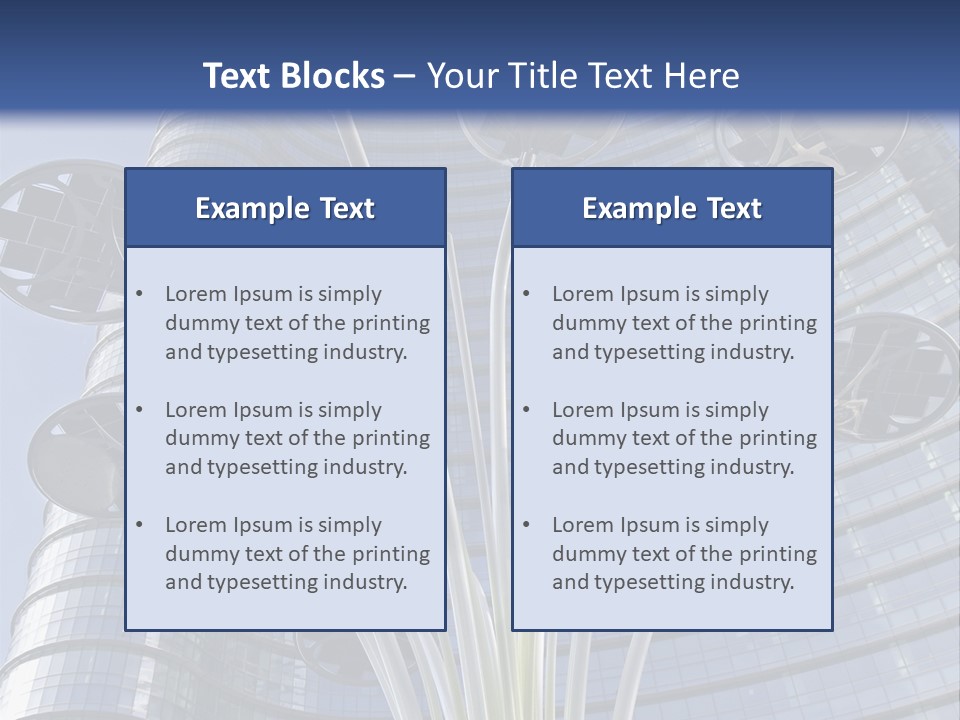 Building Structure Flag PowerPoint Template