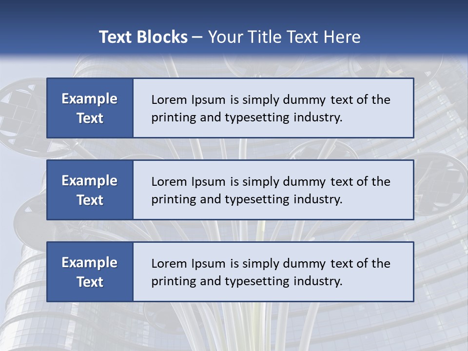Building Structure Flag PowerPoint Template