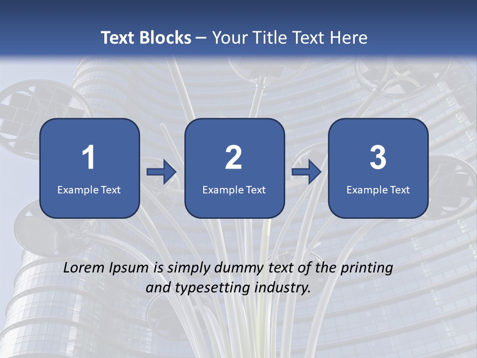 Building Structure Flag PowerPoint Template