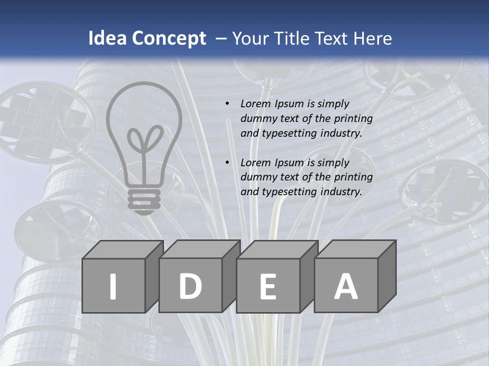 Building Structure Flag PowerPoint Template