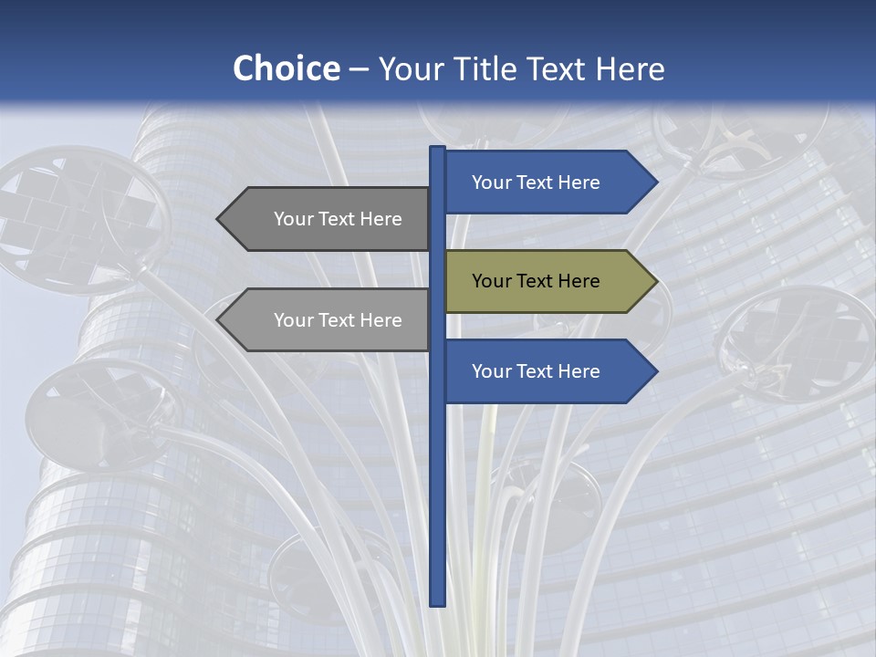 Building Structure Flag PowerPoint Template