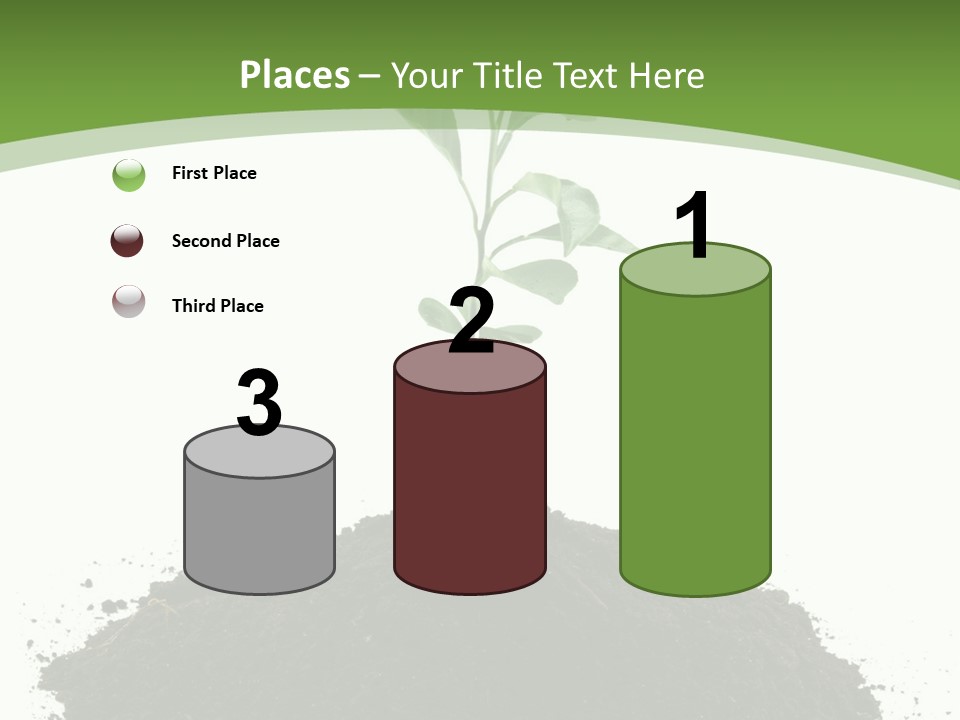 Leaf Fertility Stem PowerPoint Template