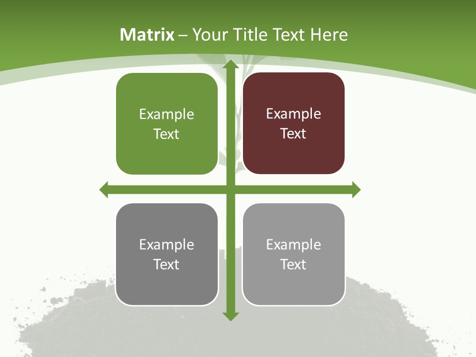 Leaf Fertility Stem PowerPoint Template