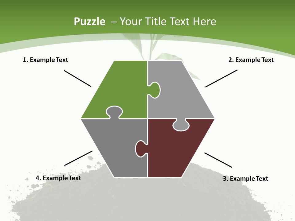 Leaf Fertility Stem PowerPoint Template