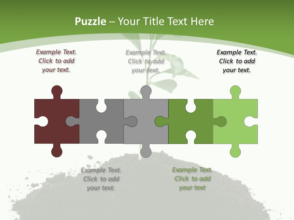 Leaf Fertility Stem PowerPoint Template