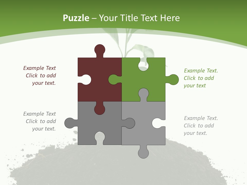 Leaf Fertility Stem PowerPoint Template