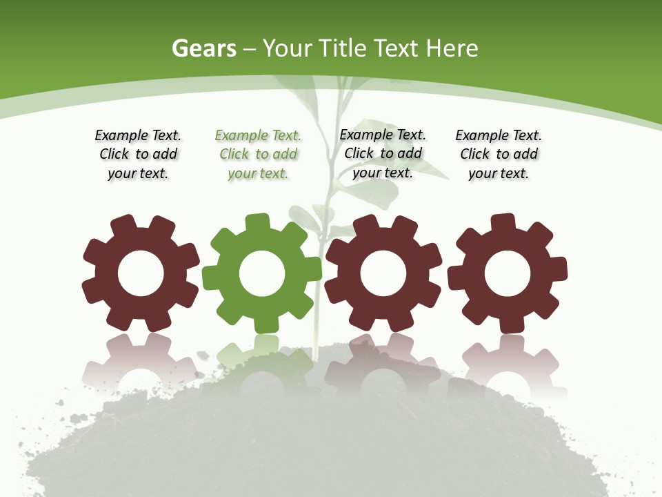 Leaf Fertility Stem PowerPoint Template