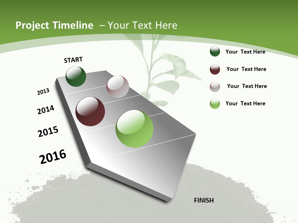 Leaf Fertility Stem PowerPoint Template