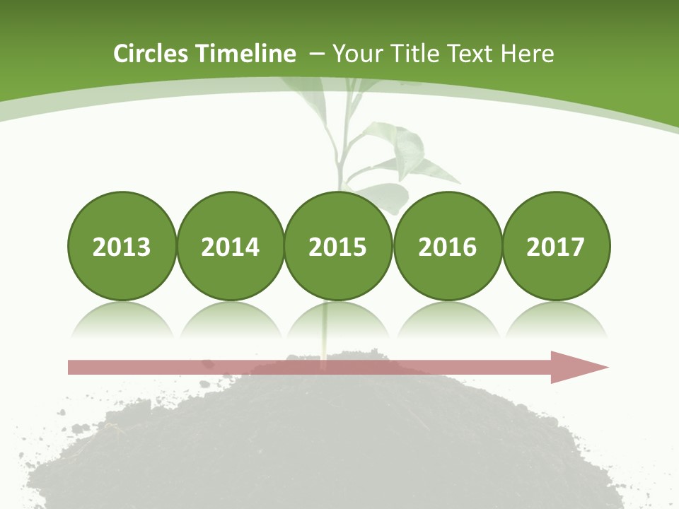 Leaf Fertility Stem PowerPoint Template