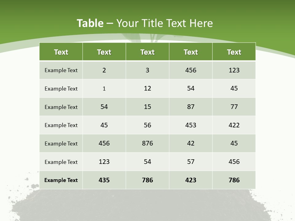 Leaf Fertility Stem PowerPoint Template