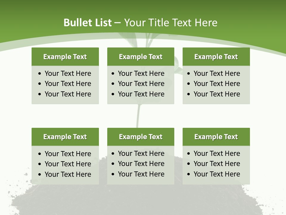 Leaf Fertility Stem PowerPoint Template
