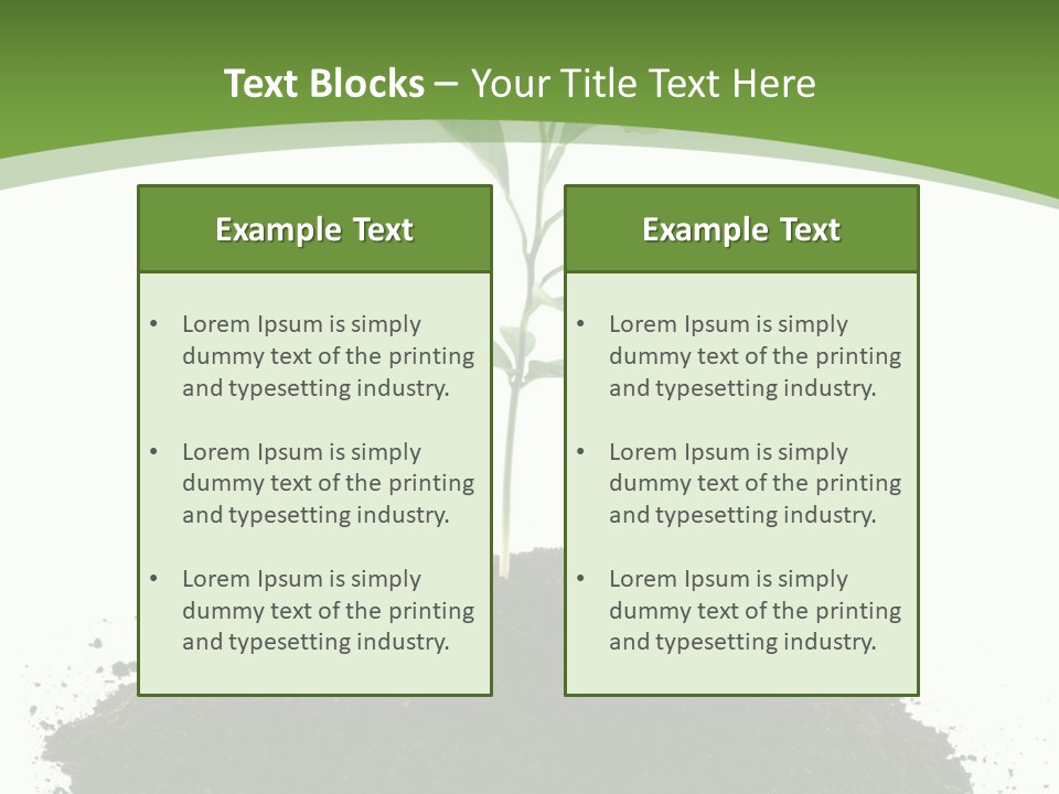 Leaf Fertility Stem PowerPoint Template