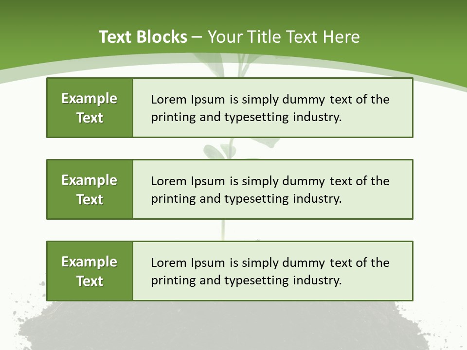 Leaf Fertility Stem PowerPoint Template