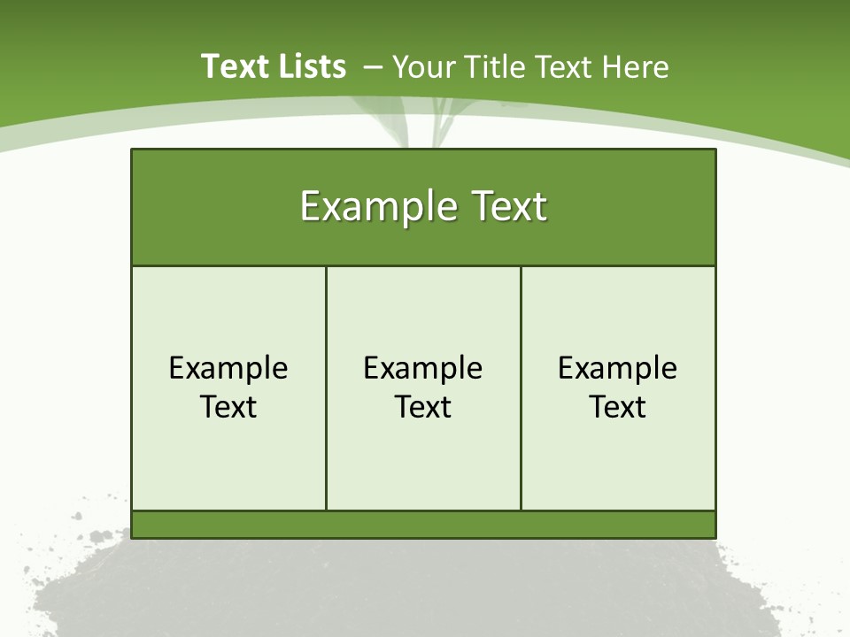 Leaf Fertility Stem PowerPoint Template