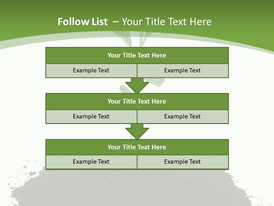 Leaf Fertility Stem PowerPoint Template