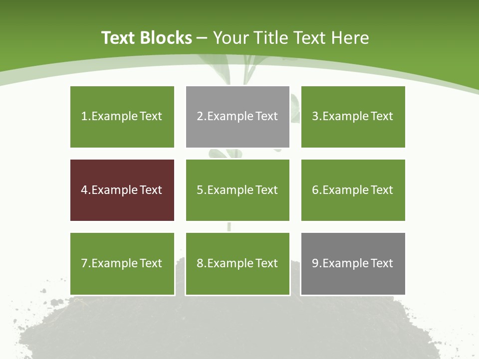 Leaf Fertility Stem PowerPoint Template