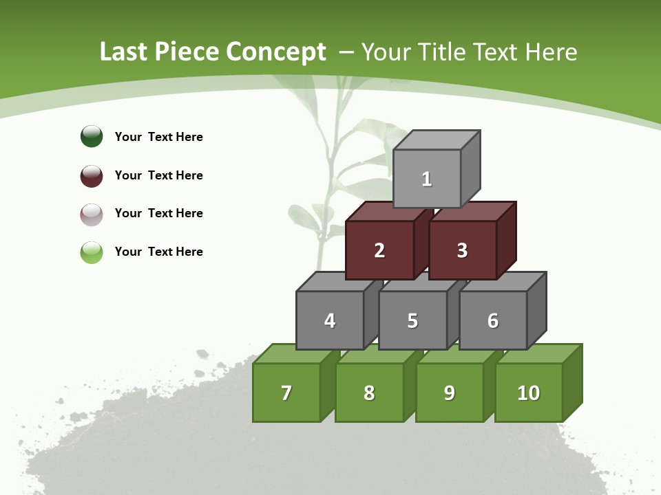 Leaf Fertility Stem PowerPoint Template