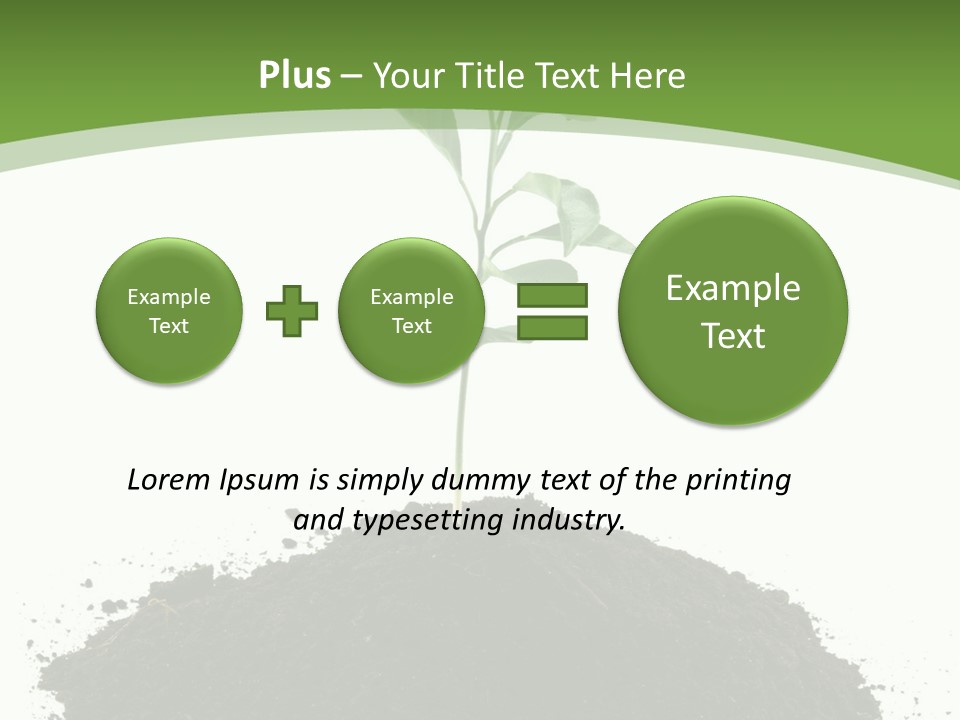 Leaf Fertility Stem PowerPoint Template