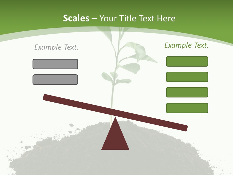 Leaf Fertility Stem PowerPoint Template