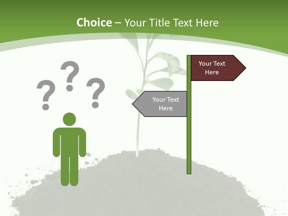 Leaf Fertility Stem PowerPoint Template