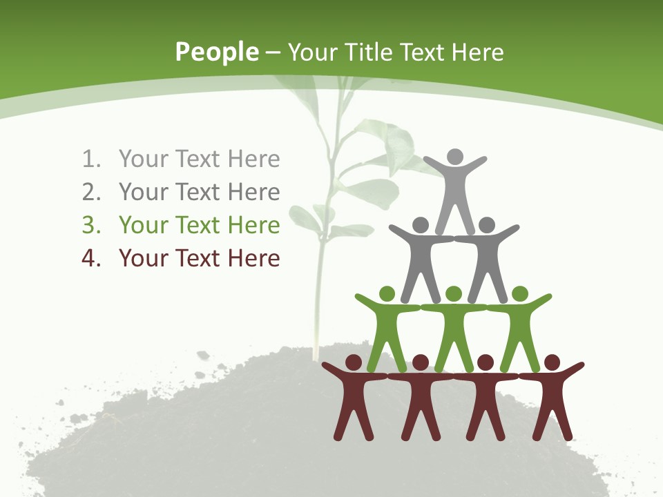Leaf Fertility Stem PowerPoint Template