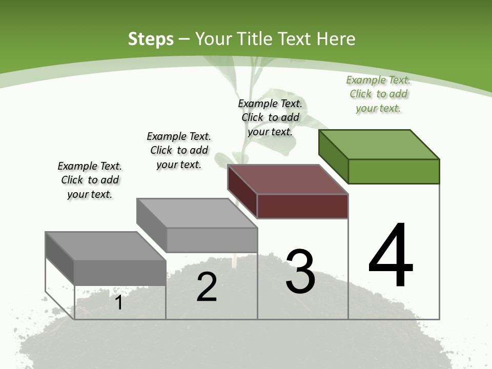 Leaf Fertility Stem PowerPoint Template