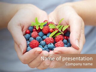 Fruit Red Detail PowerPoint Template