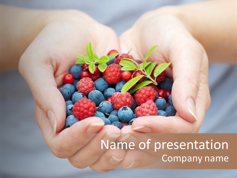 Fruit Red Detail PowerPoint Template