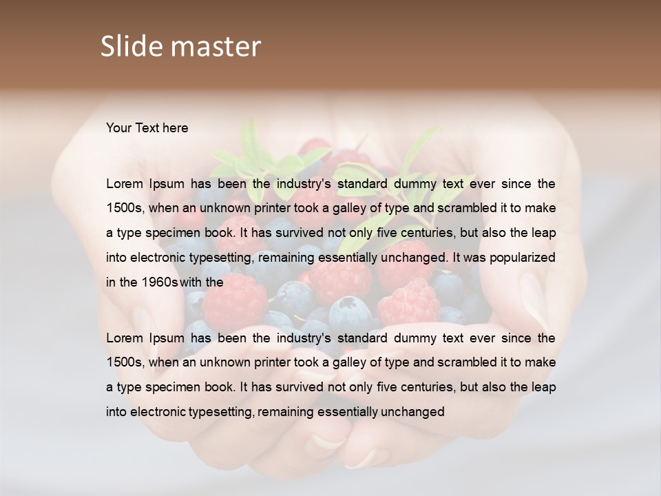 Fruit Red Detail PowerPoint Template