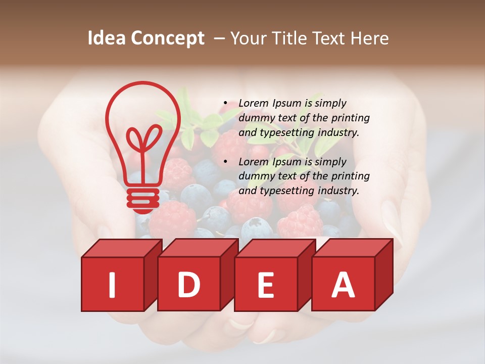 Fruit Red Detail PowerPoint Template
